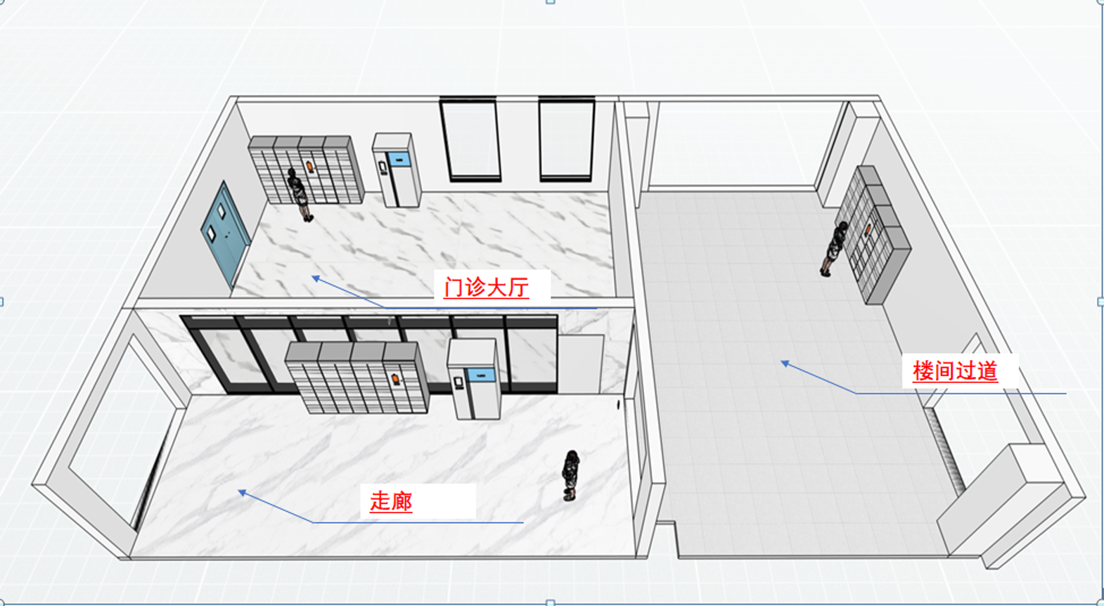 效果图 医院 工服 智能柜 自助收发管理